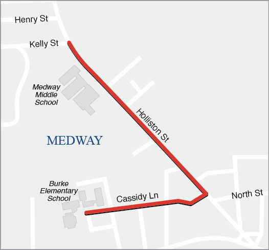 Medway: Holliston Street and Cassidy Lane Improvements (SRTS) 